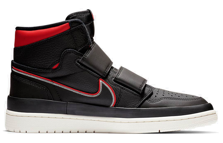 Фото № 2 с приближением к товару «‎Jordan 1 Retro High Double Strap Black Gym Red»