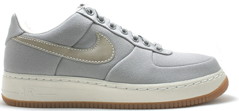 Фото № 1 с приближением к товару «‎Nike Air Force 1 Low Supreme Canvas Medium Grey»