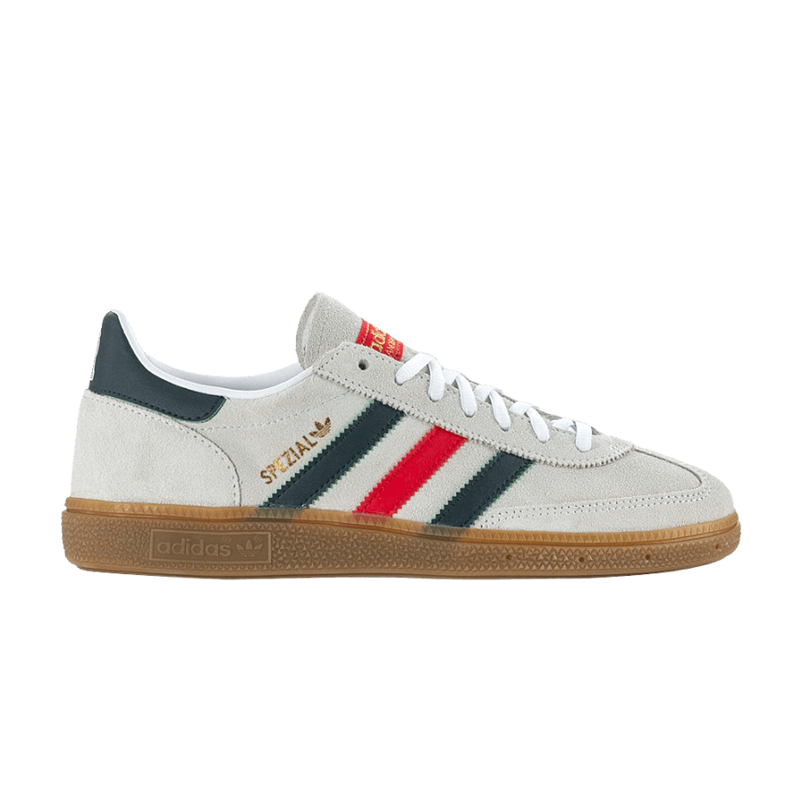 Фото № 1 с приближением к товару «‎adidas Handball Spezial White Aurora Ivy Better Scarlet (HP3674)»