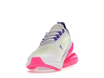 Фото № 2 с приближением к товару «‎Nike Air Max 270 White Volt Pink Blast Indigo »