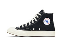 Фото № 4 с приближением к товару «‎Comme des Garçons Play x Converse Chuck 70 High Black»
