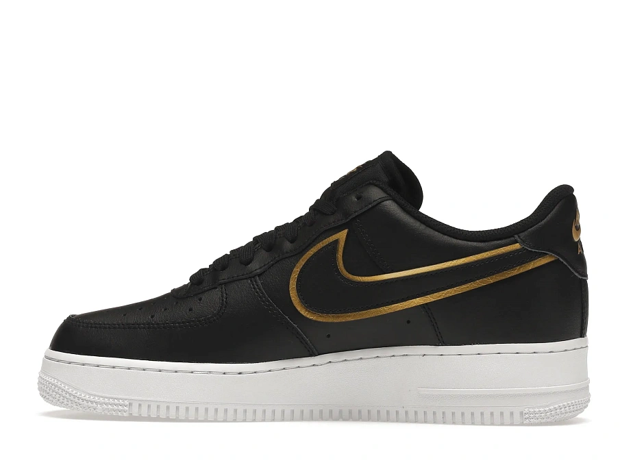 Фото № 5 с приближением к товару «‎Nike Air Force 1 Low 07 Black Metalic Gold»
