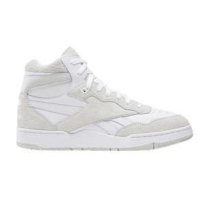 Reebok BB4000 2 Mid Retro Triple White Hairy Suede (100211858)