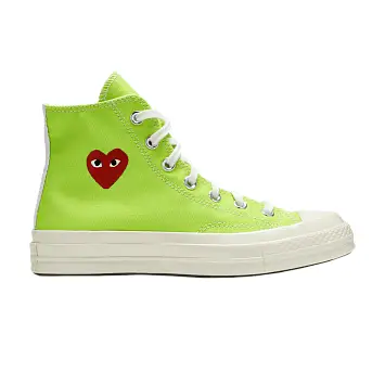 Comme des Garçons PLAY x Converse Chuck 70 High Bright Green - 1
