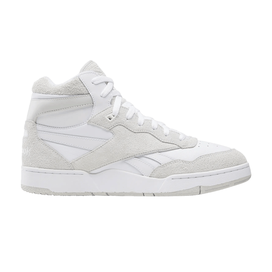 Фото № 1 с приближением к товару «‎Reebok BB4000 2 Mid Retro Triple White Hairy Suede (100211858)»