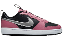 Фото № 2 с приближением к товару «‎Nike Court Borough Low 2 (GS) BlackPinkSilver»