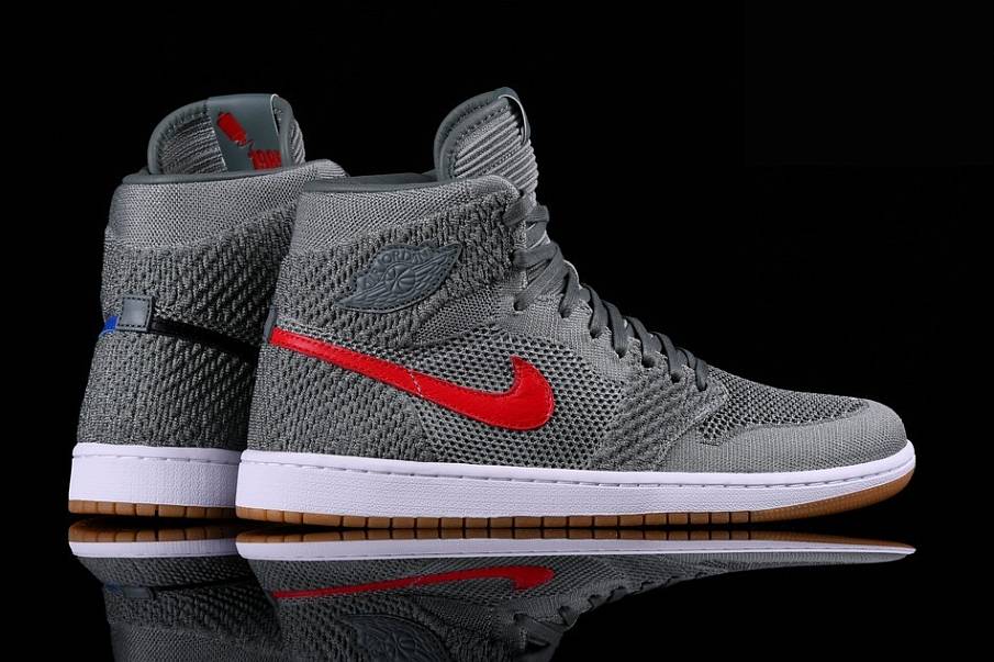 Фото № 3 с приближением к товару «‎Nike Air Jordan 1 Retro HI Flyknit BG Clay »