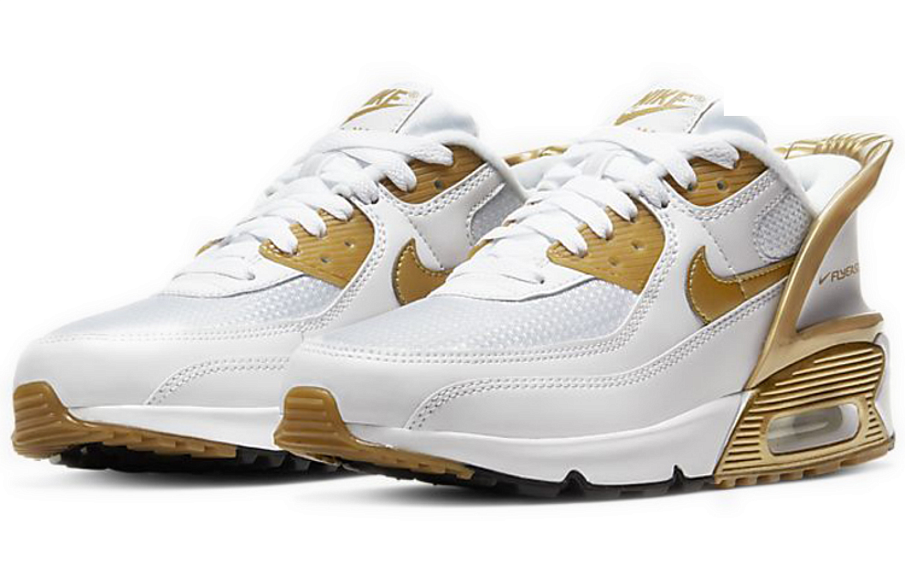 Фото № 3 с приближением к товару «‎Nike Air Max 90 FlyEase GS 'Metallic Gold'»