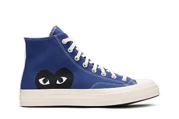 Comme des Garçons PLAY x Converse Chuck 70 High Blue Quartz - 2