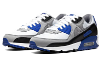 Фото № 3 с приближением к товару «‎Nike Air Max 90 Running Shoes WhiteHyper Royal-Black-Particle Grey»