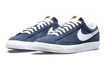 Nike Blazer Low '77 Suede (GS) Sneakers BlueWhite - 4