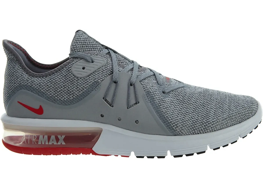 Фото № 1 с приближением к товару «‎Nike Air Max Sequent 3 Cool Grey University Red»