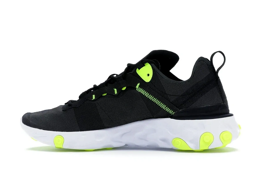 Фото № 5 с приближением к товару «‎Nike React Element 55 Black Wolf Grey Volt»