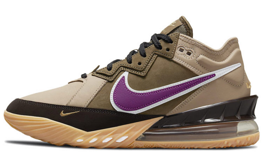 Фото № 1 с приближением к товару «‎Atmos x Nike Lebron 18 Low "Viotech" Foreign Version Khaki»