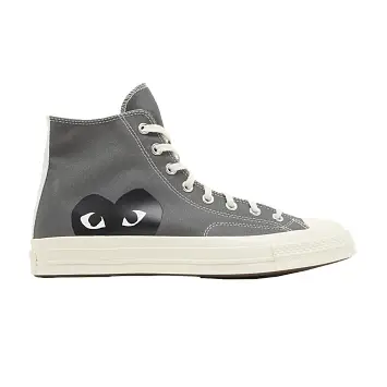 Comme des Garçons PLAY x Converse Chuck 70 High Steel Gray 2023 - 1