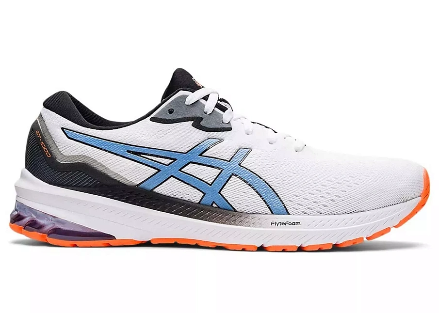 Фото № 1 с приближением к товару «‎ASICS GT-1000 11 White Blue Harmony Orange»