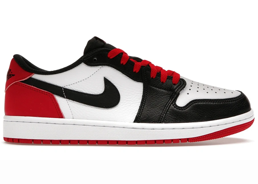 Фото № 1 с приближением к товару «‎Jordan 1 Retro Low OG Black Toe (2023) »