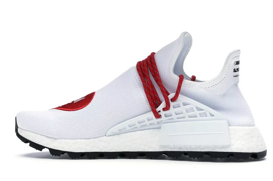Фото № 4 с приближением к товару «‎adidas NMD HU Pharrell Human Made White Red»