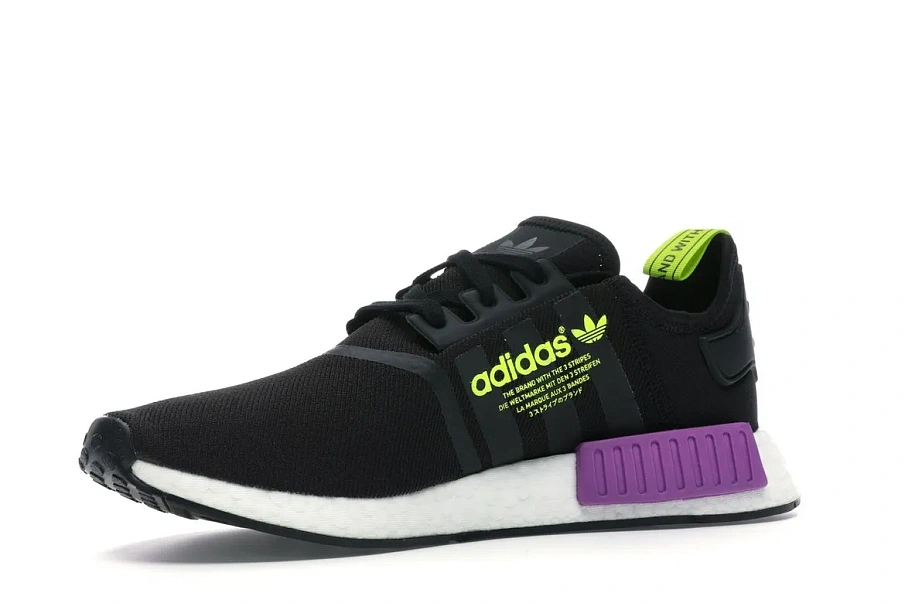 Фото № 4 с приближением к товару «‎adidas NMD R1 Core Black Shock Purple»