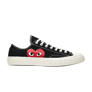 Comme des Garçons Play x Converse Chuck 70 Low Black - 1