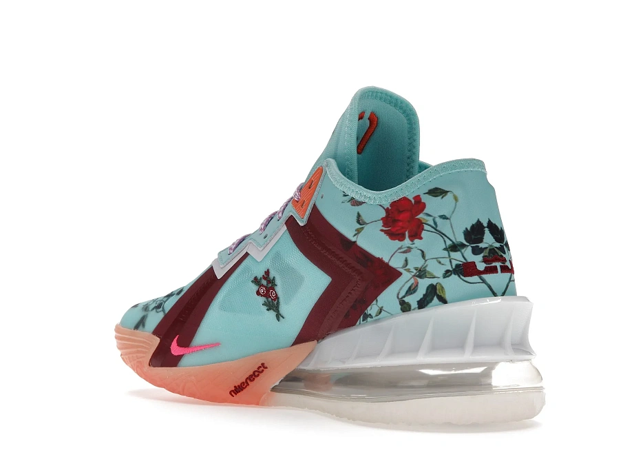 Фото № 6 с приближением к товару «‎Nike LeBron 18 Low Mimi Plange Daughters Floral»