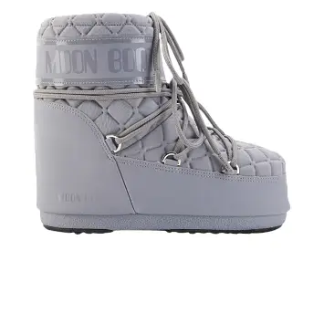 Moon Boot Icon Quilt Low Boot Grey - 1