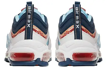 Nike Air Max 97 Gs 'Swoosh Chain' WhiteBlueOrange - 4