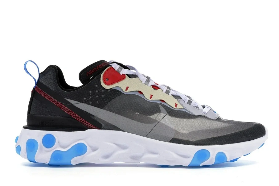 Фото № 1 с приближением к товару «‎Nike React Element 87 Dark Grey Photo Blue»