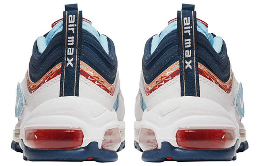 Фото № 3 с приближением к товару «‎Nike Air Max 97 Gs 'Swoosh Chain' WhiteBlueOrange»