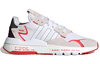 Фото № 2 с приближением к товару «‎ adidas originals Nite Jogger Sports Casual Shoes WhiteGreyRed»