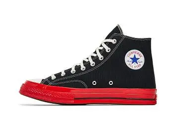 Comme des Garçons Play x Converse Chuck 70 High Black Red - 4
