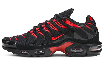 Nike Air Max Plus Low-Top Running Shoes BlackRed - 1