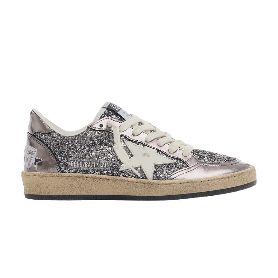 Фото № 1 с приближением к товару «‎Golden Goose Women's Ball Star Glitter Grey Purple White»