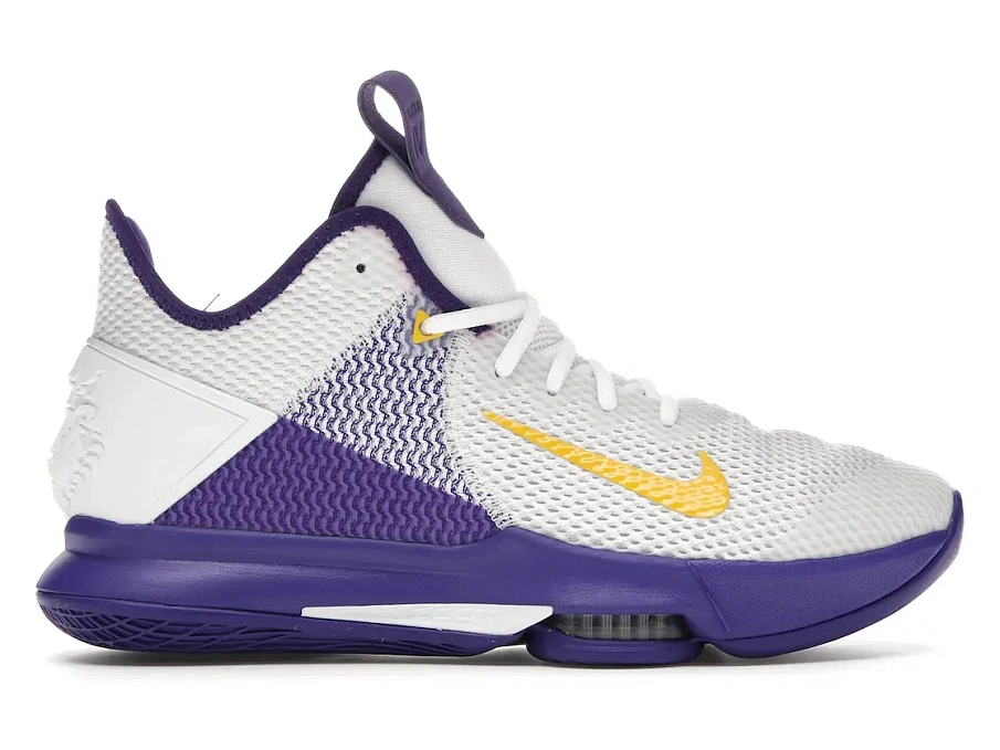 Фото № 1 с приближением к товару «‎Nike LeBron Witness 4 White/Voltage Purple»