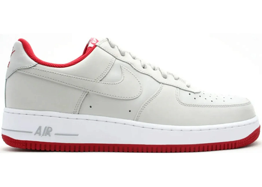Фото № 1 с приближением к товару «‎Nike Air Force 1 Low Neutral Grey Varsity Red»