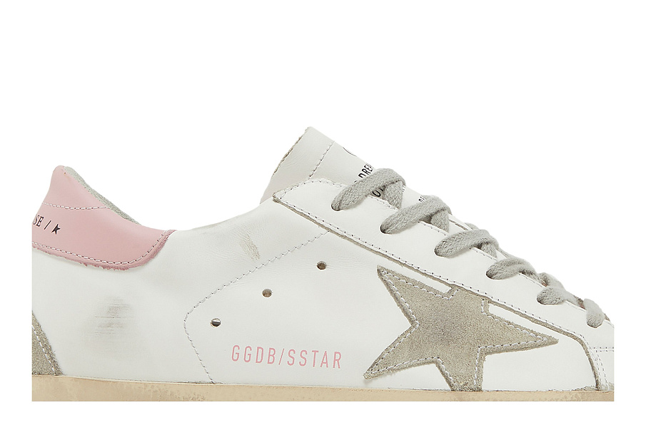 Фото № 3 с приближением к товару «‎Golden Goose Women's Superstar White Pink»
