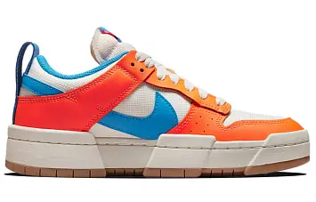 Nike Wmns Dunk Low Disrupt "Total Orange" Sneakers White BlueOrange - 3