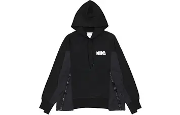Nike x Sacai LogoSports Hoodie Black (CV5727-010) - 1