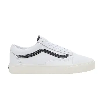 Vans Old Skool White Black Leather - 1