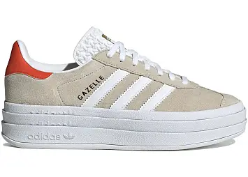 adidas Gazelle Bold Wonder Beige Collegiate Orange (Womens) (IG8671)