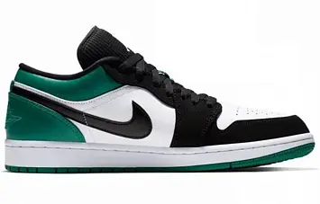 Air Jordan 1 Low White Black Mystic Green - 2