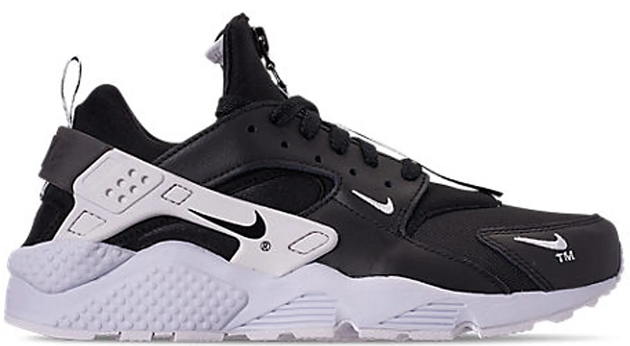 Фото № 1 с приближением к товару «‎Nike Air Huarache Run Zip Black White»