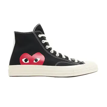 Comme des Garçons PLAY x Converse Chuck 70 High Black 2023 - 1