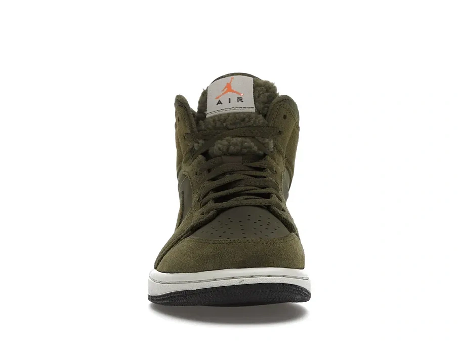 Фото № 2 с приближением к товару «‎Jordan 1 Mid Olive Canvas (2018)»