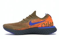 Фото № 3 с приближением к товару «‎Nike Epic React Flyknit Golden Beige Racer Blue»