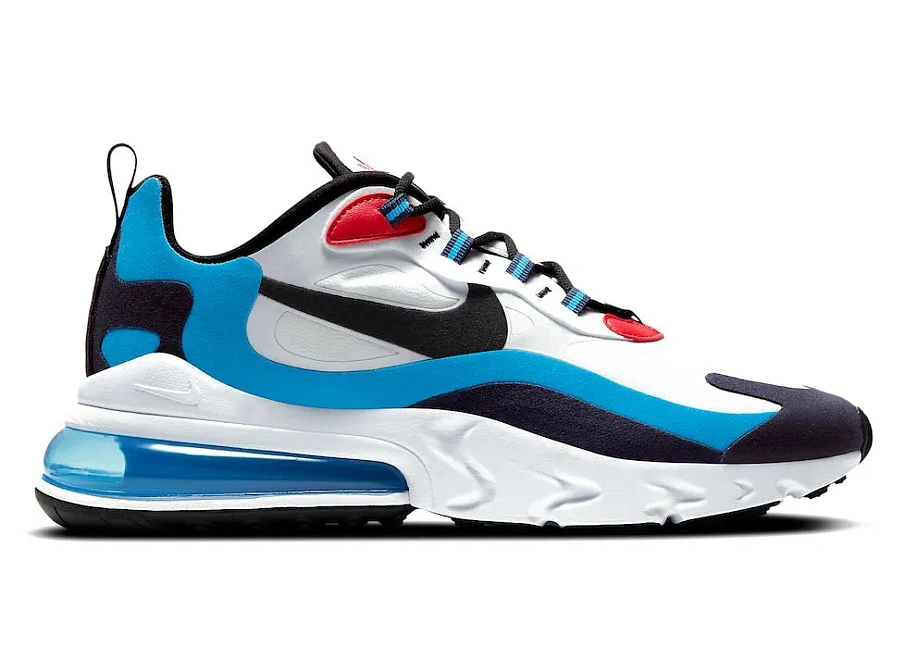 Фото № 1 с приближением к товару «‎Nike Air Max 270 React Photo Blue University Red»