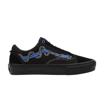 Breana Geering x Vans Skate Old Skool Black Blue Snake - 1