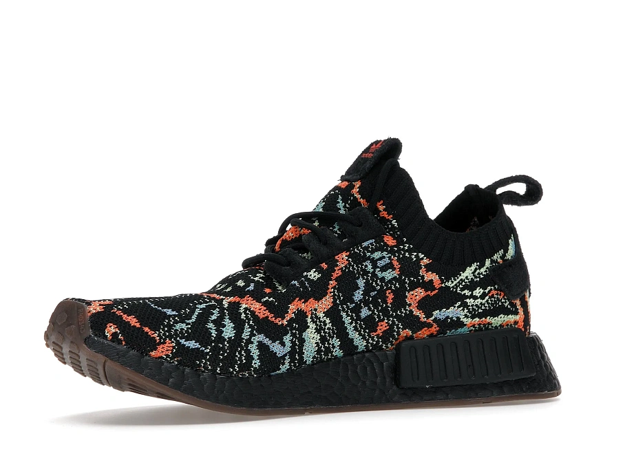 Фото № 2 с приближением к товару «‎adidas NMD R1 Primeknit Black Multicolor»