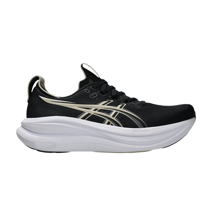 Фото № 1 с приближением к товару «‎ASICS GEL-Nimbus 28 4E Extra Wide Black Feather Grey»
