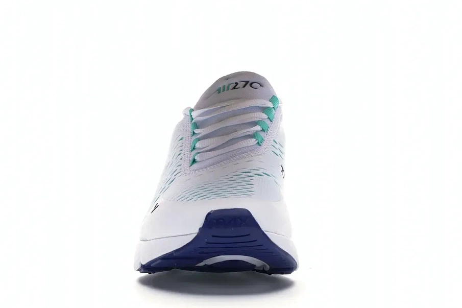 Фото № 2 с приближением к товару «‎Nike Air Max 270 White Hyper Jade Deep Royal Blue»